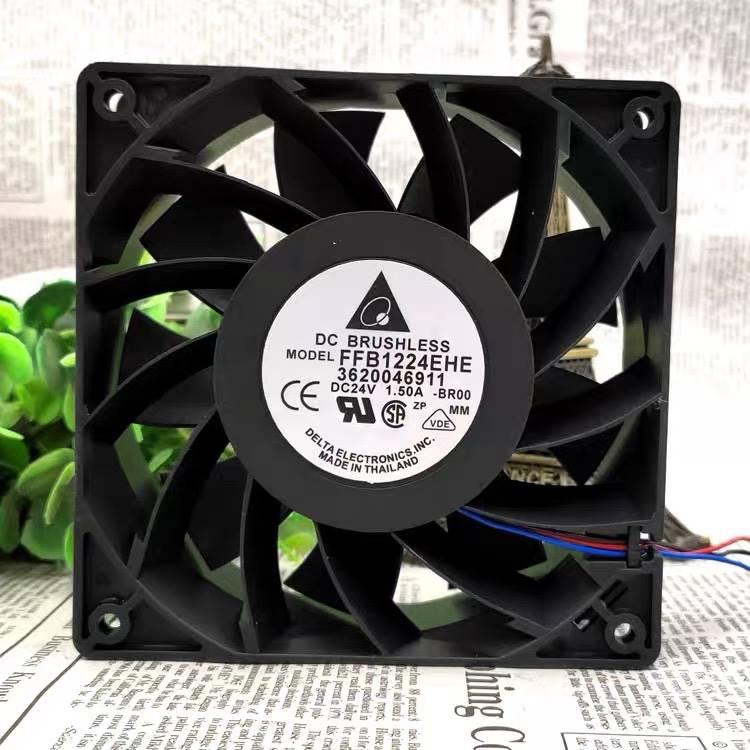 Original DELTA QFR1224EHE Cooling Fan 24V 0.75A 2wires QFR1224EHE Fans